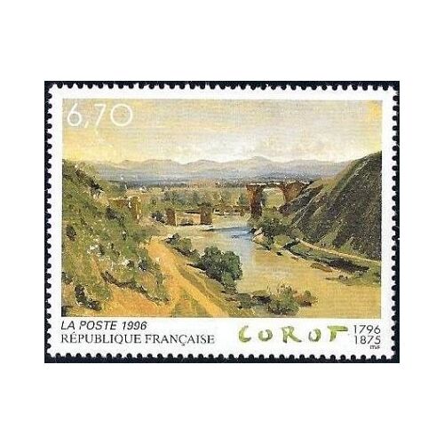 Timbre France 1996, Oblitéré - Corot (1796-1875) - 6.70 Yt2989