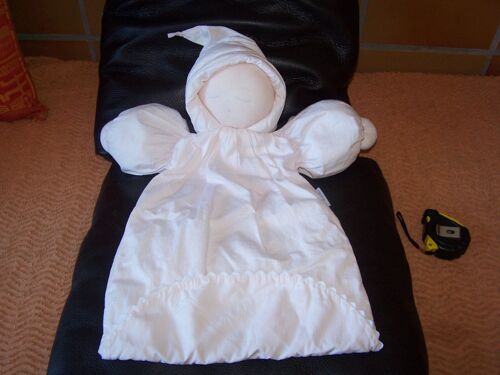 Doudou Poupee Range Pyjama Moulin Roty Rose Blanc