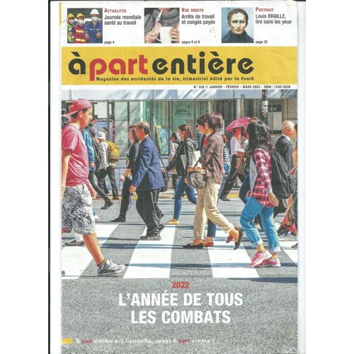 À Part Entière Par La Fnath 01/01/2022 Louis Braille Lire Sans Les Yeux