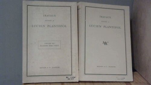 Travaux Dédiés À Lucien Plantefol