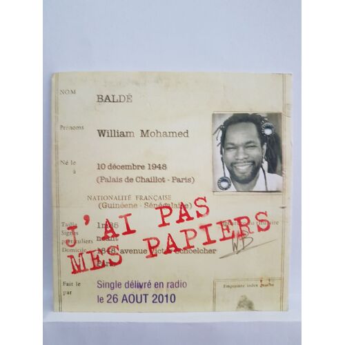 William  Balde          J' Ai Pas Mes Papiers