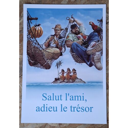 Affiche Du Film "Salut L'ami, Adieu Le Trésor" Avec Terence Hill - 29,7 X 42 Cm