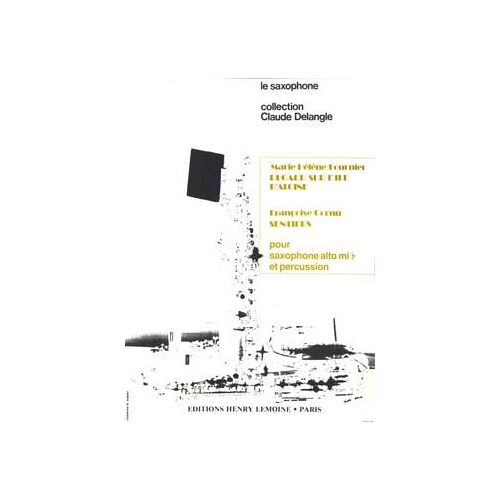 Fournier Marie-Hélène / Cornu Françoise Regard Ile D'alcine / Sentiers  Saxophone Alto