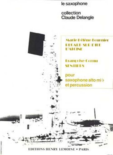 Fournier Marie-Hélène / Cornu Françoise Regard Ile D'alcine / Sentiers  Saxophone Alto
