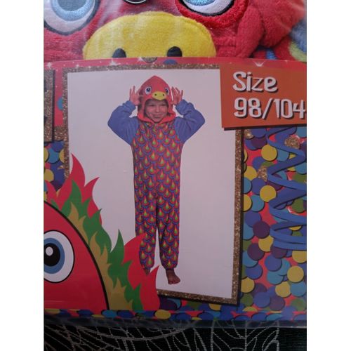 Grenouillère Pour Enfant Taille 98 / 104 Modèle Perroquet Avec Capuche