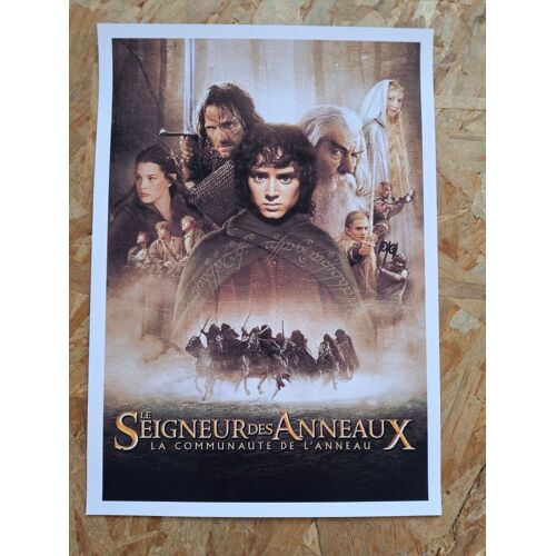 Affiche "Le Seigneur Des Anneaux; La Communauté De L'anneau" - 29,7 X 42 Cm