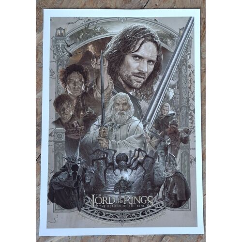Affiche Du Film "Le Seigneur Des Anneaux; Le Retour Du Roi" - 29,7 X 42 Cm