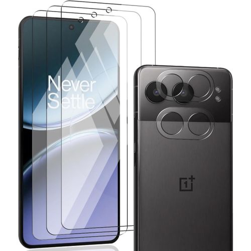 Lot 5 Pour Oneplus Nord 4 ¿ 3x Verre Trempé Écran + 2x Protège-Objectif, Dureté 9h, Anti-Rayures, Hd 98% Transparence, Revêtement Oléophobe