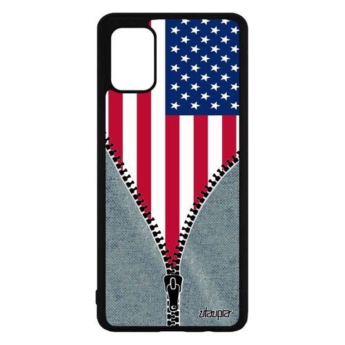 Coque Galaxy A71 Silicone Drapeau Etats Unis Usa Americain Jeux Olympiques Etui Nfl Basket Football Jo Rigide Foot Nba Jeans Samsung