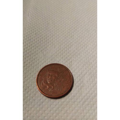 5 Centimes 1999 France Fautee Très Rare
