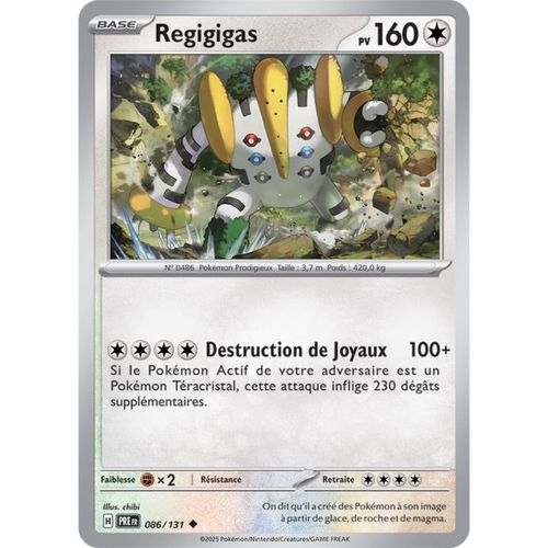 Carte Pokémon - Regigigas - 086/131 - Ev8,5 Evolutions Prismatiques