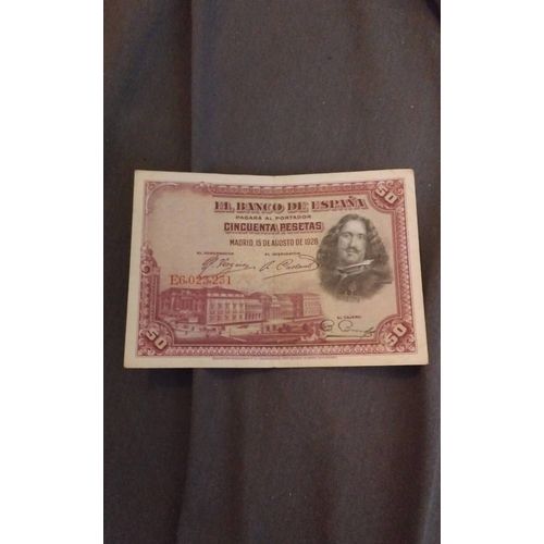 Billet 50 Pesetas Espagne 1928
