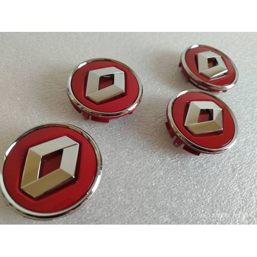 4x Centre De Roue Renault 57mm Cache Moyeu Renault Kadjar Clio 5 Talisman Scenic Rouge 403152085r