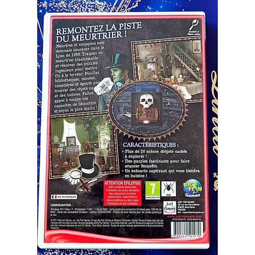 Jeu Pc Mystery Chronicles Meutre Entre Amis / 27/M2
