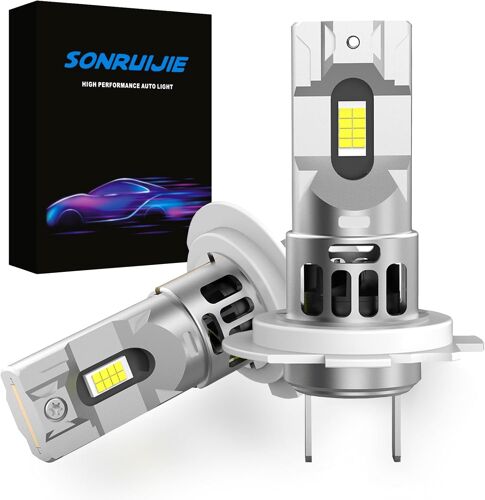 2024 H7 Ampoule Led Voiture Anti Erreur Pour Voitures Et Motos,Csp 100w 16000lm,6000k 400% De Luminosité,Remplacement Ampoule Halogène Et Kit Xenon-1:1 Mini Led H7 Hi/Lo Beam,2 Pièces
