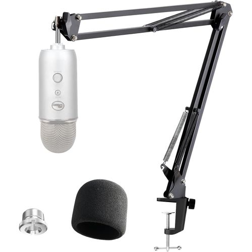Blue Yeti Support Microphone Professionnel Réglable Avec Bonnette Micro Compatible Avec Filtre Anti-Pop Pour Microphone Blue Yeti/Yeti Pro[X51]