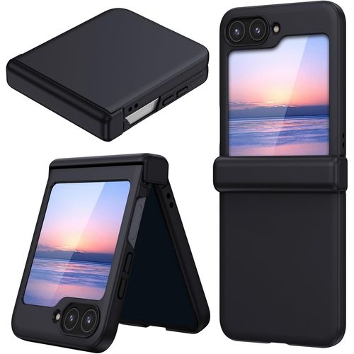 Coque Pour Samsung Galaxy Z Flip 6 Avec Protection Charnière, Coque Antichoc Douce De Samsung Z Flip 6, Noir