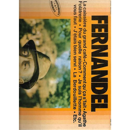 Fernandel. 2 Vinyls 33t. "Ah Le Tango Corse" Et La Caissière Du Grand Café