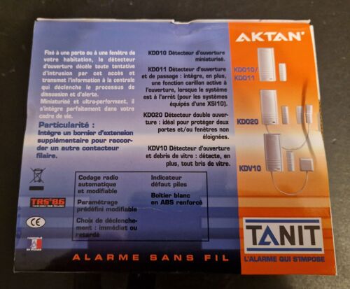 Détecteur d'ouverture KDO / KDV Aktan TANIT