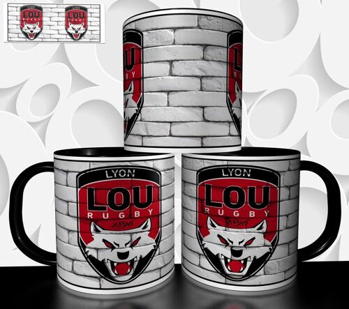 Mug Tasse À Café - Rugby Lyon Lou 3060