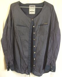 Chemisier Bleu À Petits Pois Blancs - Creeks - Taille 42 (Petit)