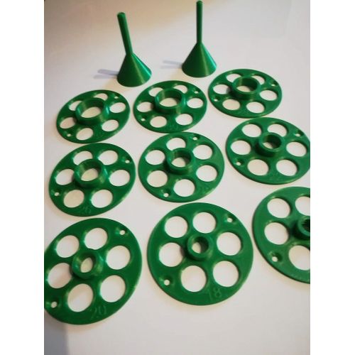 9 bagues de copiage pour défonceuse OF1010 et 2 cônes de centrage