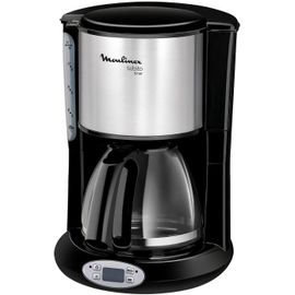 Cafetière Électrique Programmable De 0,6l Pour 6 Tasses Avec Écran Lcd 1000w Gris Noir