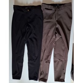Lot 2 Pantalons D'équitation - 16 Ans - Noir + Marron - Go Sport