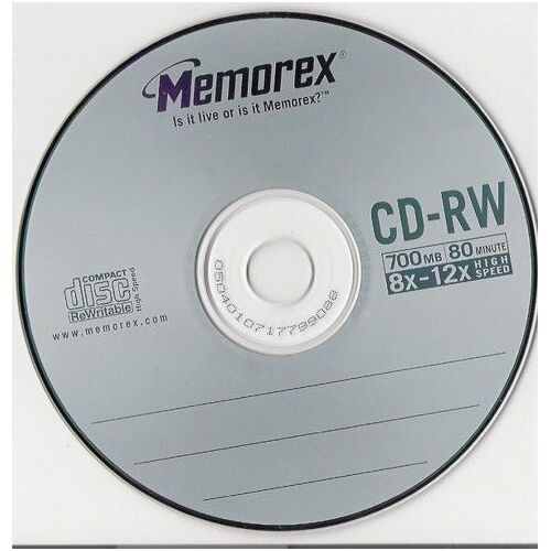 Memorex CD-RW 700 MB 8x-12x 80 min