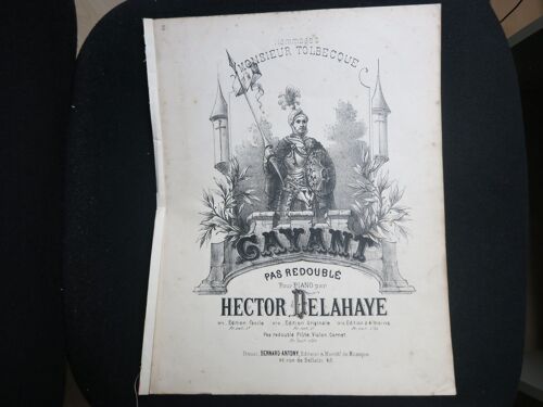 Hommage Monsieur Tolbecque. Partitions Piano.