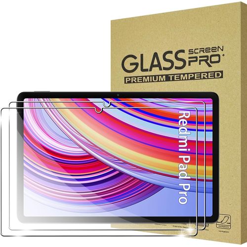 Tea-2 Pièces Film De Protection Pour Xiaomi Redmi Pad Pro 4g/5g / Poco Pad 12,1 Pouces Verre Trempé, Résistant Aux Rayures, Sans Bulles, Dureté 9h, Hd Film De Protection D'écran