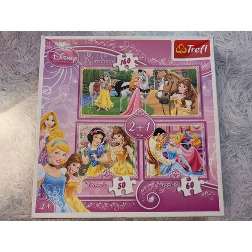 Boite De 3 Puzzles Disney Princesses