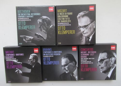 Musique Classique Otto Klemperer: 5 Coffrets 39 Cd's Emi Classics 5099940434827 5099940433820 5099940436128 5099940437828 5099940437522 Operas Serenades Ouvertures Symphonies Concertos Orchestral Rec.