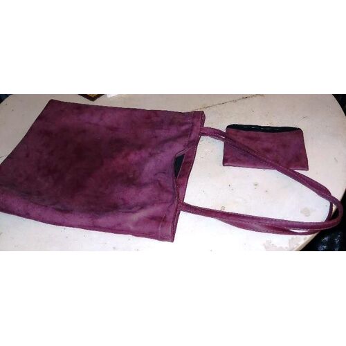 sac fourre tout rectangulaire et sa pochette