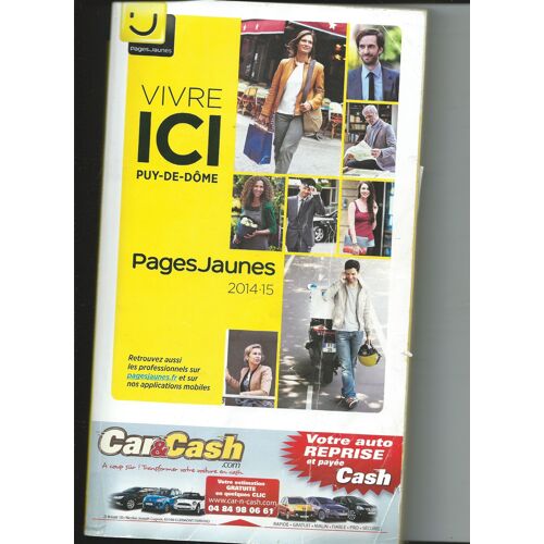 Annuaire Téléphonique Pages Jaunes 63 Puy-De-Dôme 2014/2015