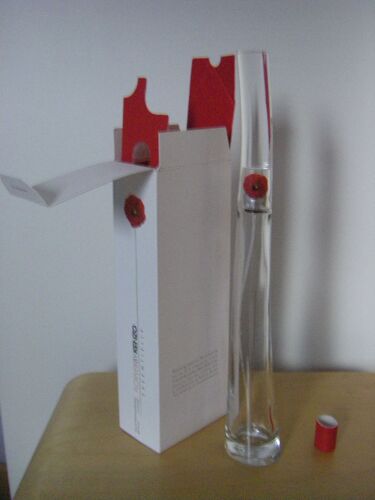 Flacon Vide Haut De 15 Cm En Verre Translucide Violet À Bouchon À Vis En Plastique