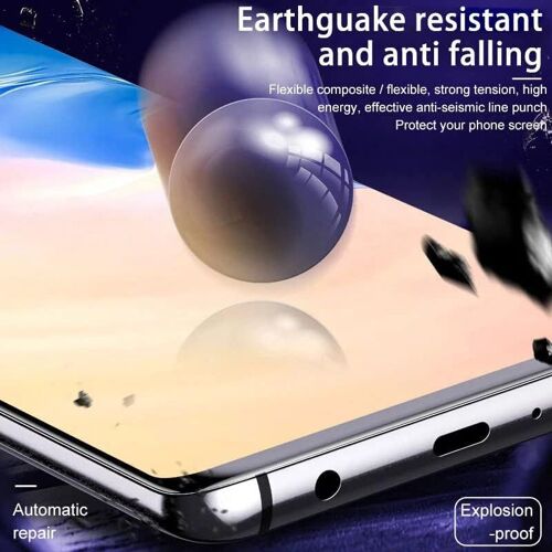 Lot de 2 films de protection d'écran en hydrogel pour Samsung Galaxy A25 5G - En TPU souple - Transparents - Sans verre trempé - Haute sensibilité