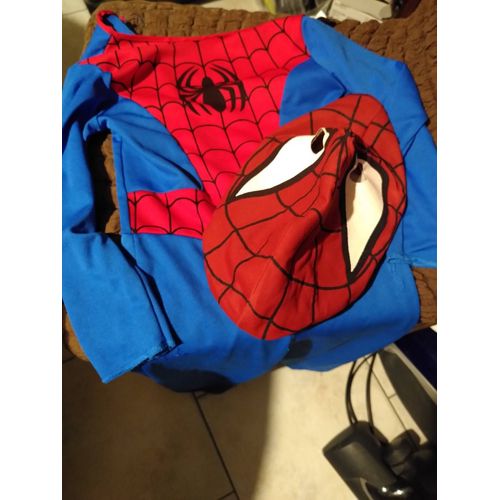 Costume Panoplie Habit De Spiderman L'homme Araignée Marvel Heroes 104 Cm 3 - 5 Ans - Déguisement Pour Carnaval Soirée À Thème Déguisement En Super-Héros 
