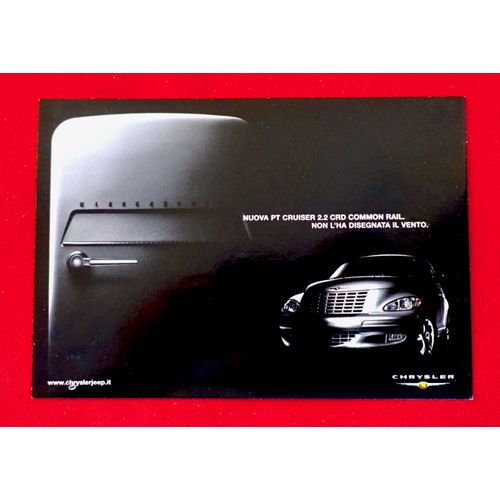 Carte Postale Publicitaire Chrysler. Cruiser 2.2 Crd Common Rail. Voiture, Automobile.