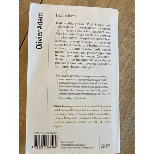 Les Lisières - Olivier Adam