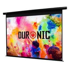 Duronic EPS60 /43 Ecran de Projection Electrique ? 60 Pouces ou 122 x 91 cm ? 4:3 ? Ecran Repliable ? Fixation Murale ou au Plafond ? Pour Home Cinema, Salle de Conférence ou Salle de Classe