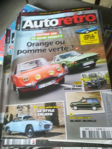 Auto Retro 451 De 2020 Lancia Appia Sport,Matra 530 Sx,Saab Sonett 3,Morris Minor 1000 Tourer,Porsche 912,Range Rover 4.6 Hse,Datsun Sunny 120y Van M,Golf Bieber,Peugeot 504 Raid,Talbot Simca 1100 Vf2