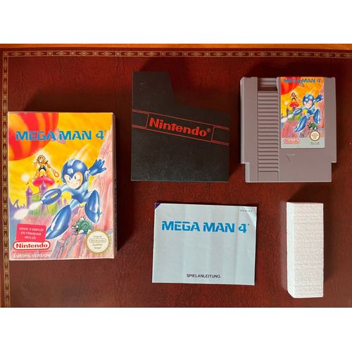 Mega Man 4 Nes-Noe Jeu Boite Complet Très Bon État.