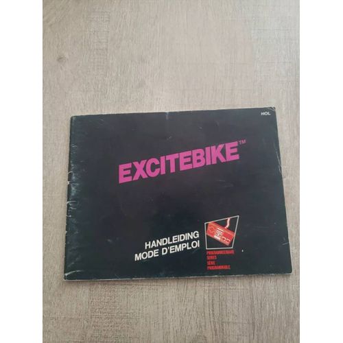 Notice Manuel Originale Nintendo Nes Excitebike En Fra
