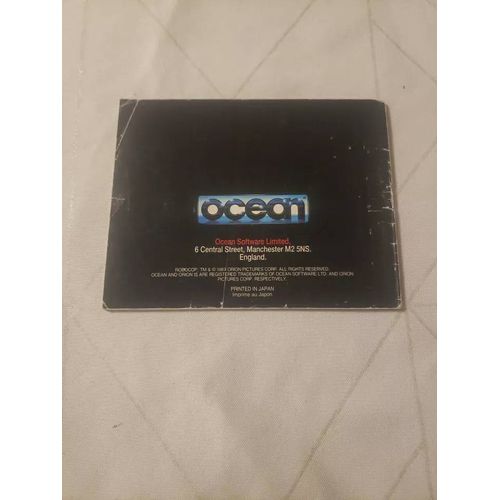 Notice Manuel Originale Nintendo Nes Robocop En Fra