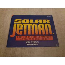 Notice Manuel Solar Jetman Officielle - Du Jeu Nintendo Nes En Fra