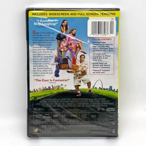 Johnson Family Vacation Dvd 2004 Full & Widescreen Cedric Harvey Williams - New/ 29/M2