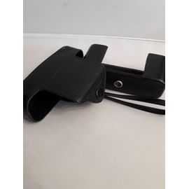 MINOX ETUI pour 35 en cuir noir + dragonne