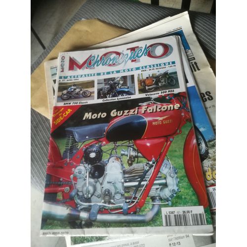 Chroniques Moto 57 De 1994 Bmw 750/5 Classic,Velocette Mss 500,Moto Guzzi Falcone,Gilera 500 Vte