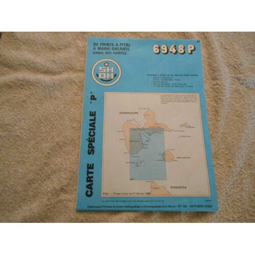 Carte Shom 6948 P Sur Pointe A Pitre A Marie Galante , Canal De Saintes